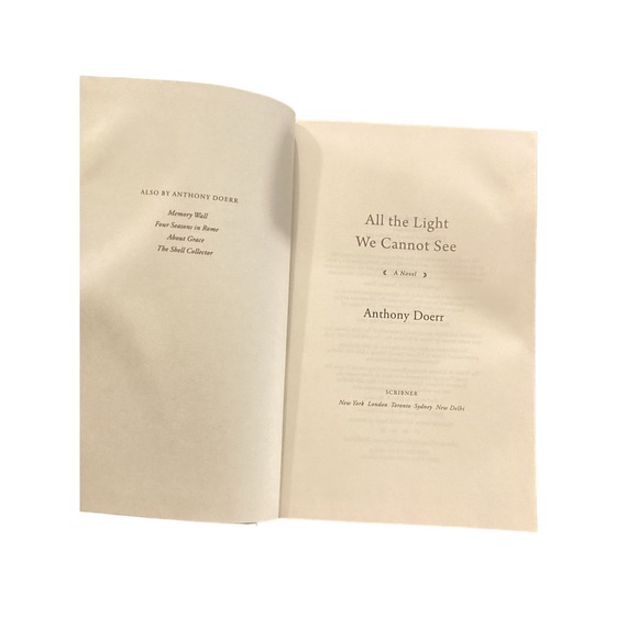 Pre Owned No Book Cover- All the Light We Cannot See By: Anthony Doerr 2014 - Picture 2 of 4